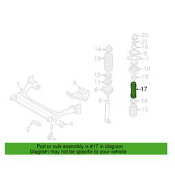 Audi Strut Bump Stop - Rear 8D0512131